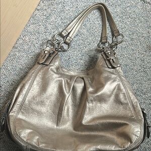 Coach Elegant Silver Women's Bag- great condition !!